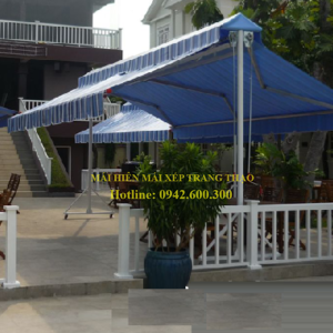 Mái hiên mái xếp che nhà xe di động Thuận An - Bình Dương - Trang Thạo