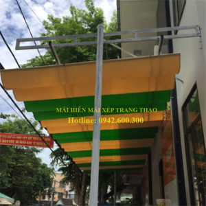 Mái hiên mái xếp di động lượn sóng tốt nhất Thủ Dầu Một - Bình Dương - Trang Thạo