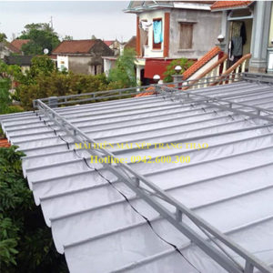 Mái che xếp tự động giá rẻ Thủ Dầu Một - Bình Dương - Trang Thạo