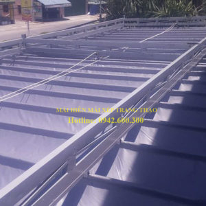 Mái xếp di động che ban công giá rẻ Tân Uyên - Bình Dương - Trang Thạo