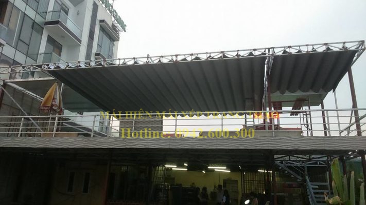 Mái hiên mái xếp quán ăn Thủ Dầu Một - Bình Dương - Trang Thạo