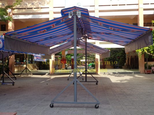 Mái xếp di động che nhà xe chất lượng Thuận An - Bình Dương - Trang Thạo