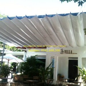 Mái xếp bạt lượn sóng quán cà phê tốt nhất Hiệp Thành - Bình Dương - Trang Thạo