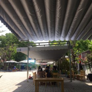 Mái hiên mái xếp khu vui chơi chất lượng Dĩ An - Bình Dương - Trang Thạo