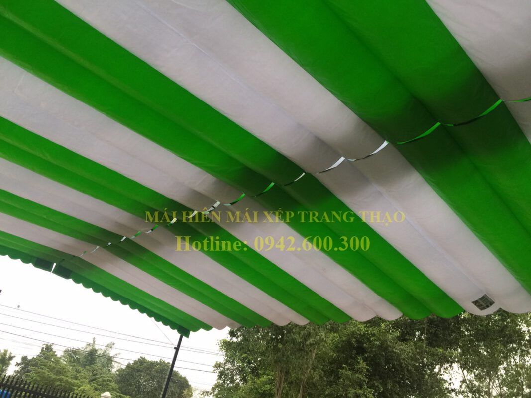 Mái hiên mái xếp giá rẻ Dĩ An - Bình Dương - Trang Thạo