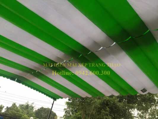 Mái hiên mái xếp giá rẻ Dĩ An - Bình Dương - Trang Thạo