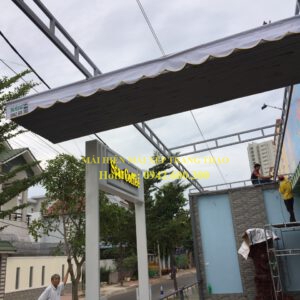 Mái xếp di động quán cà phê giá rẻ Dĩ An - Bình Dương - Trang Thạo