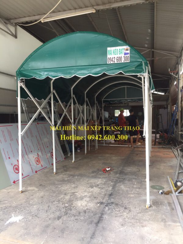 Mái kéo bạt, mái vòm giá rẻ Bàu Bàng - Bình Dương - Trang Thạo