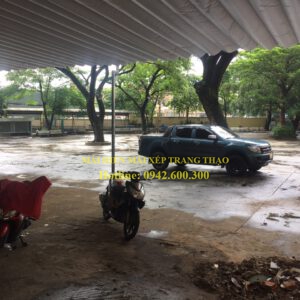 Mái xếp che nhà xe uy tín Thủ Dầu Một - Bình Dương - Trang Thạo