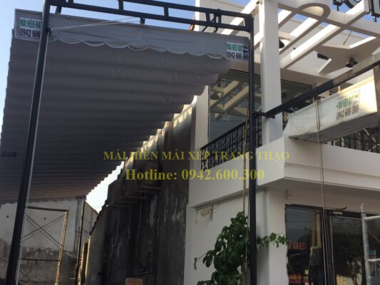 Mái hiên mái xếp sân thượng chất lượng Thủ Dầu Một - Bình Dương - Trang Thạo