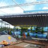 Mái xếp che nhà xe giá rẻ Dĩ An - Bình Dương - Trang Thạo