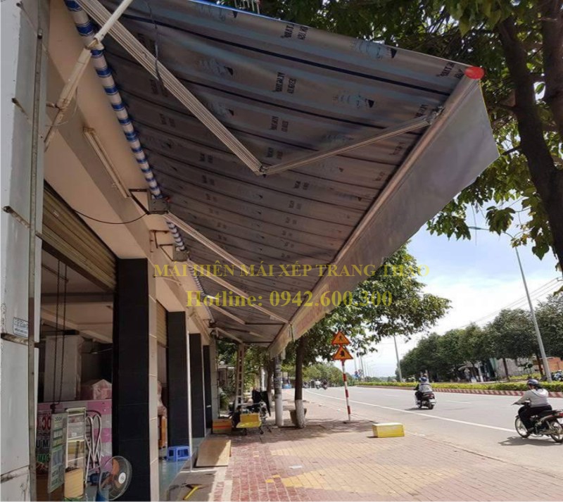 Mái hiên mái xếp giá rẻ Dĩ An - Bình Dương - Trang Thạo